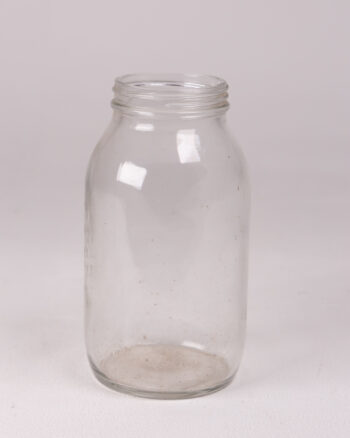 Simple Glass Jar, Clear Storage Container, Vase or Pantry Organiser
