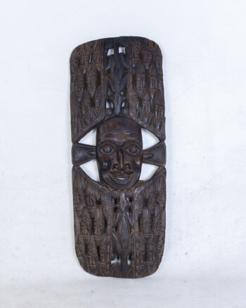 Hand-Carved Wooden African Cameroon Tribal Mask