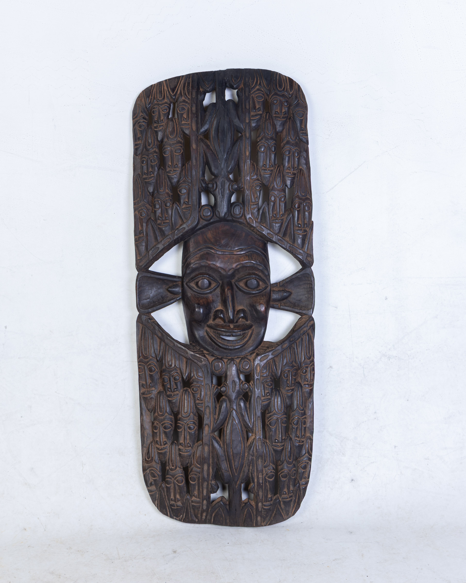 Hand-Carved Wooden African Cameroon Tribal Mask