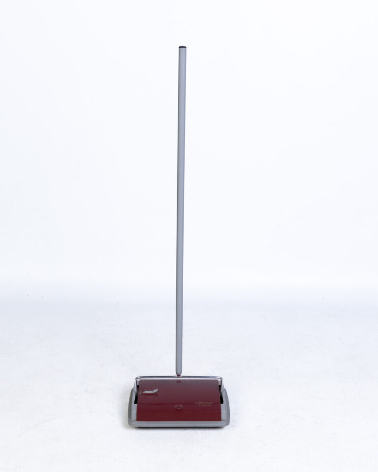 Vintage Ewbank Classic Manual Carpet Sweeper with Red and Grey Finish