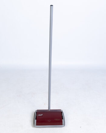 Vintage Ewbank Classic Manual Carpet Sweeper with Red and Grey Finish