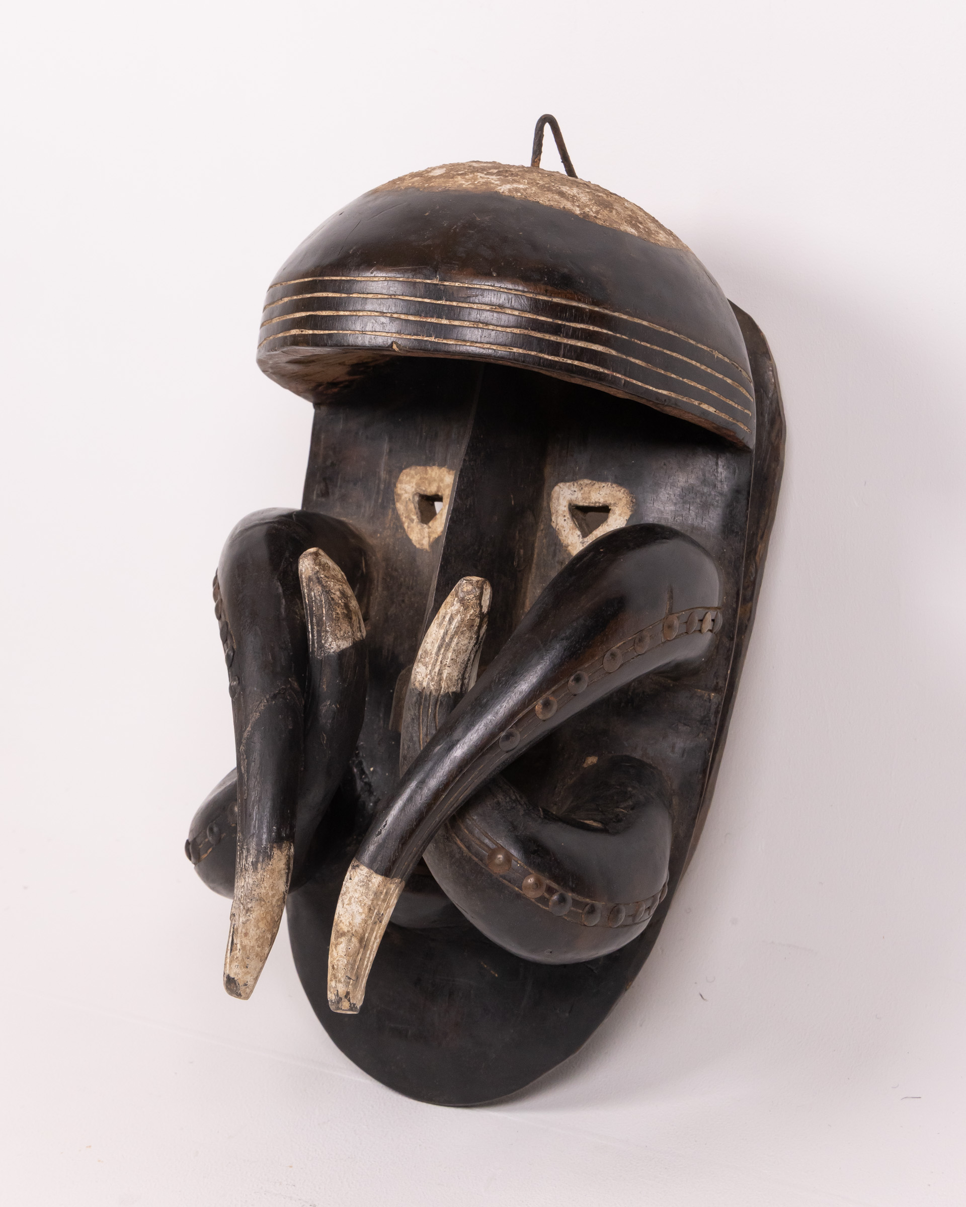Unique Tribal  Cameroon Wood Mask, African Wall Decor, Cultural Art Piece
