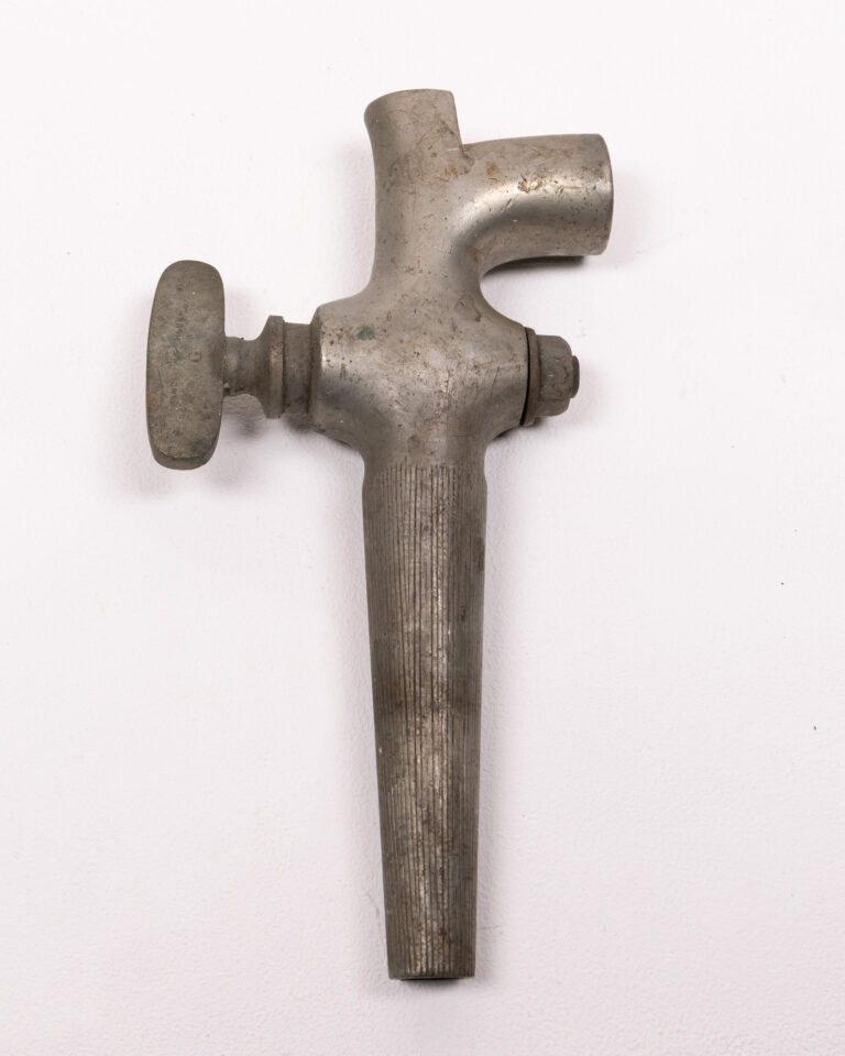 Vintage Silver Metal Beer Tap Handle, Breweriana Collectible, Home Bar