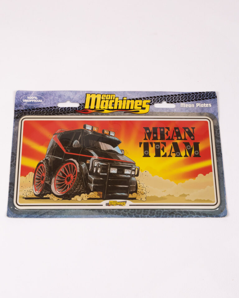 Mean Machines 'Mean Team' Novelty License Plate - New in Pack