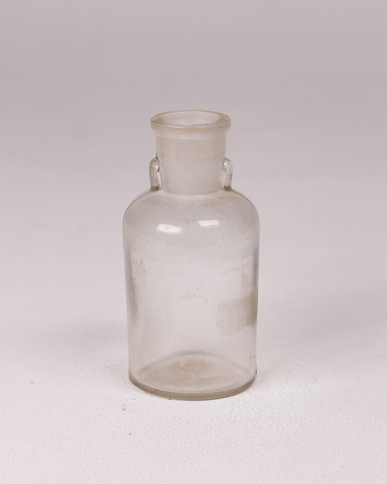 Vintage Clear Glass Apothecary Bottle for Decor or Display