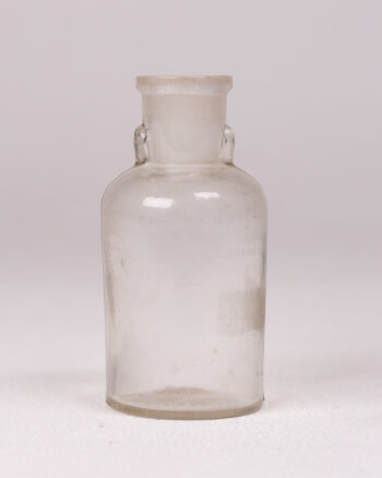 Vintage Clear Glass Apothecary Bottle for Decor or Display