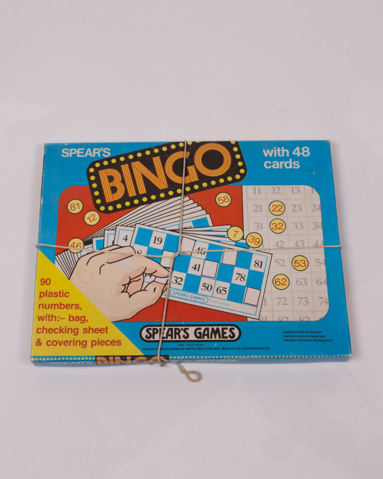 Vintage Spear's Bingo Game with 48 Cards, Complete Set, Retro Family Fun