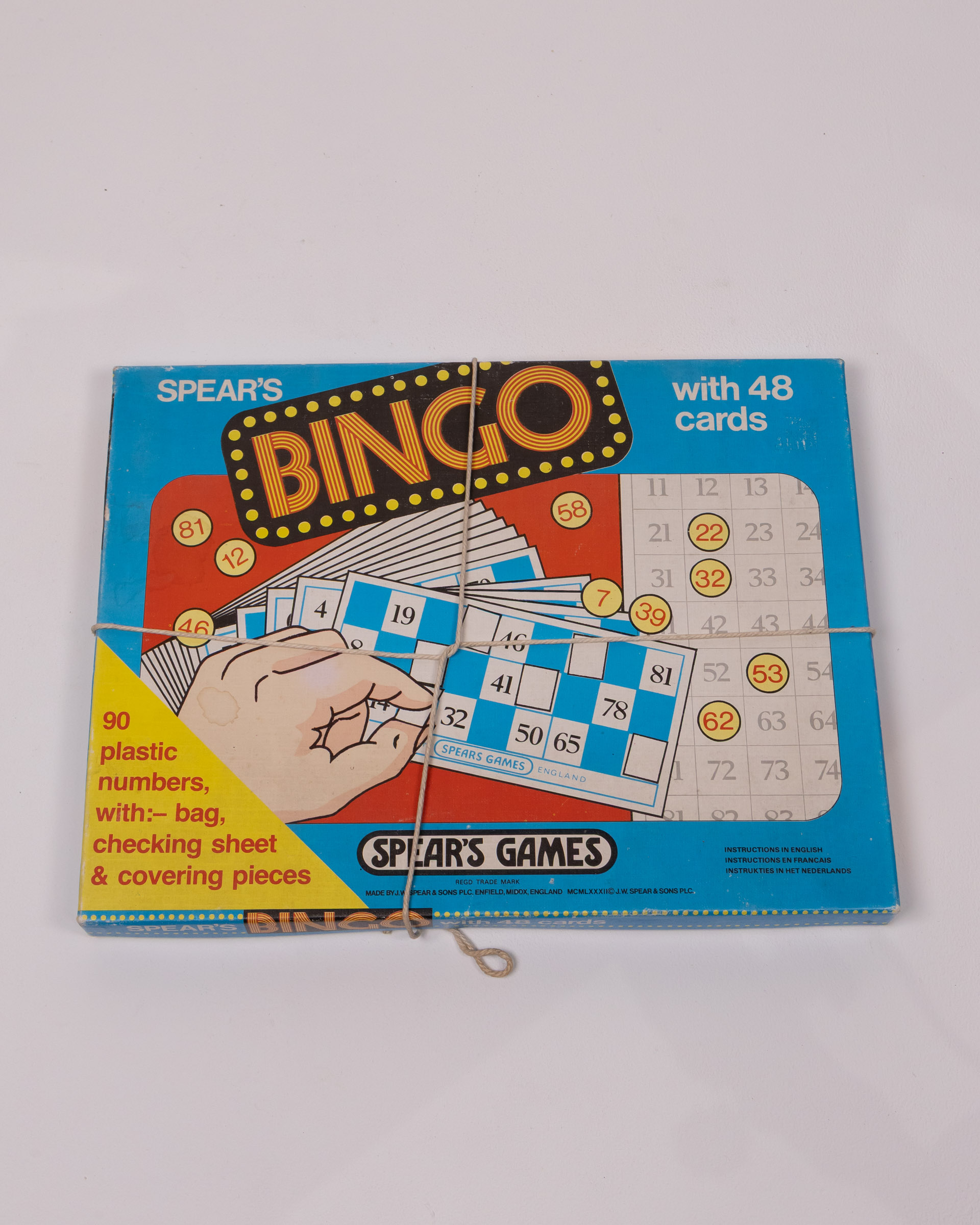Vintage Spear’s Bingo Game with 48 Cards, Complete Set, Retro Family Fun