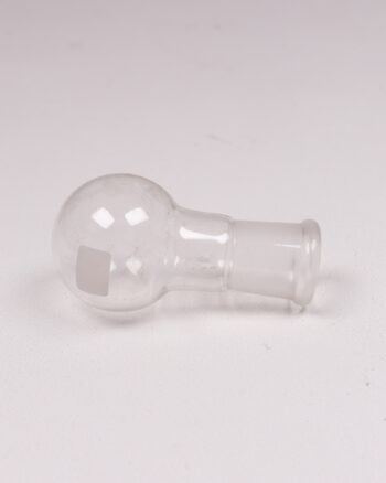 Vintage Clear Glass Round Bottom Lab Flask Scientific Decor