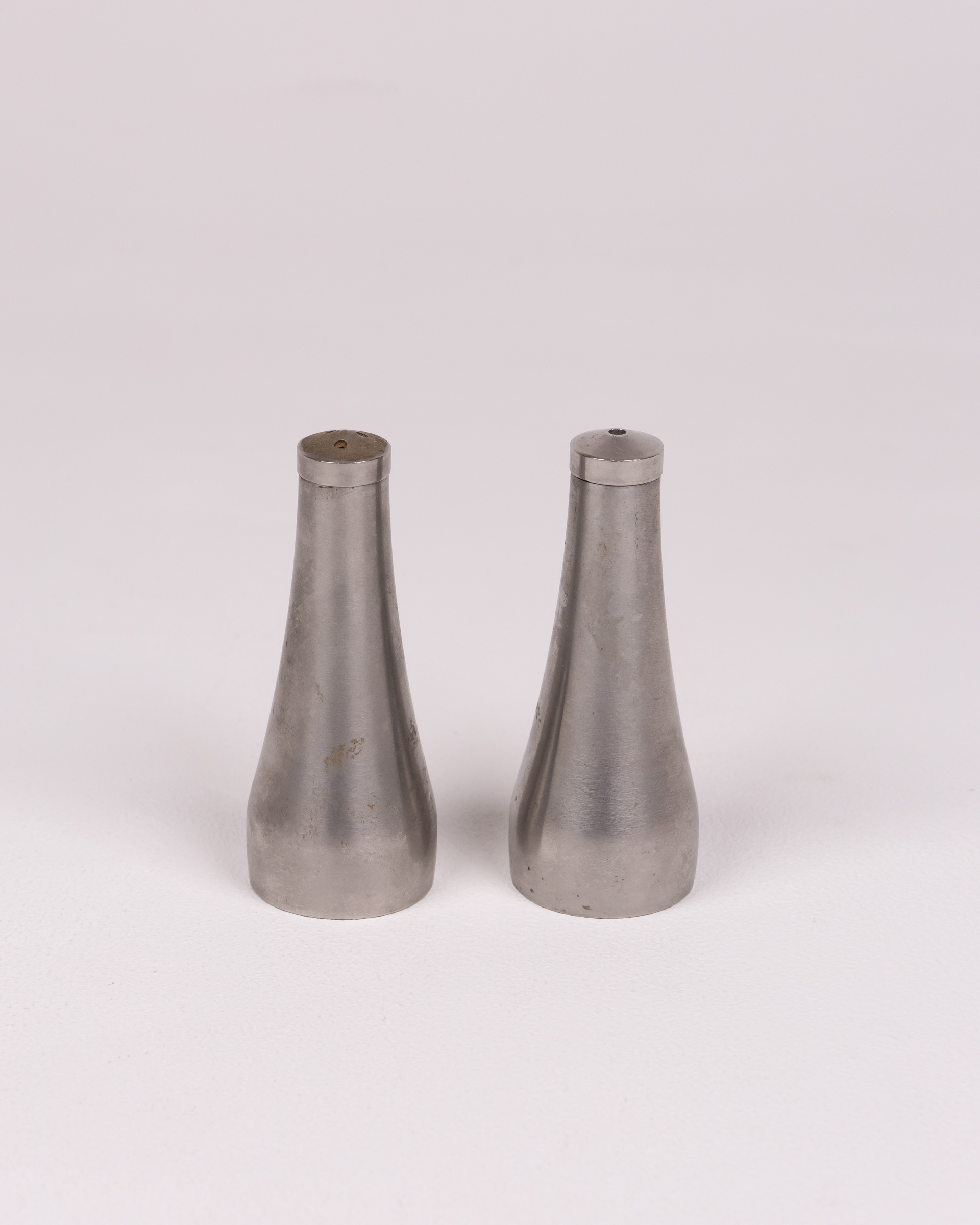 Vintage Old Hall Stainless Steel Salt & Pepper Shakers, English Made