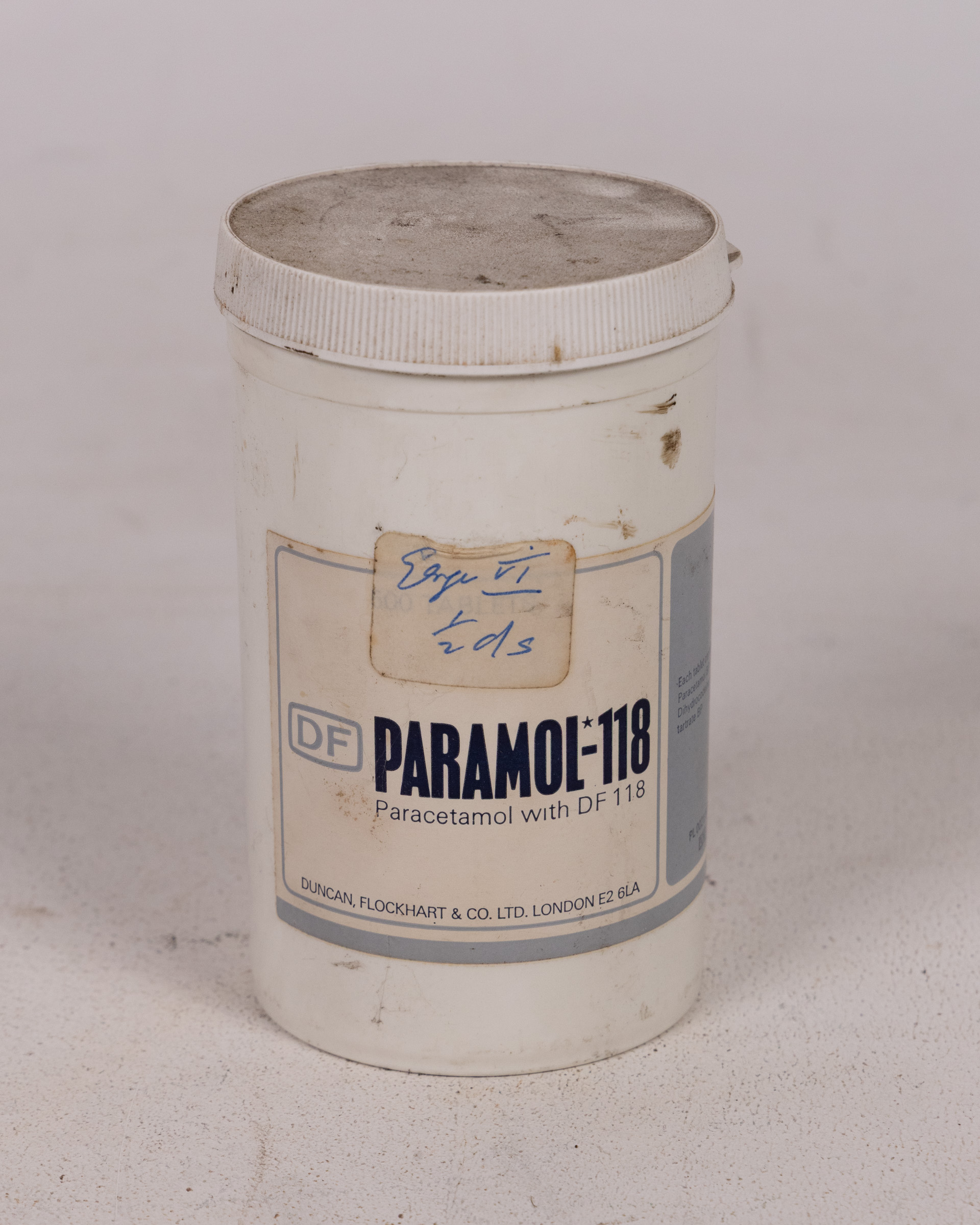 Vintage Duncan, Flockhart London Paramol DF 118 Paracetamol Tub