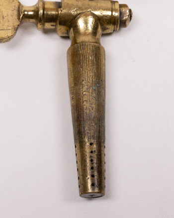 Vintage Brass Beer Tap with Winged Handle, Pub Decor