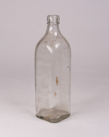 Vintage Old Bushmills Distillery Glass Bottle, Established 1784