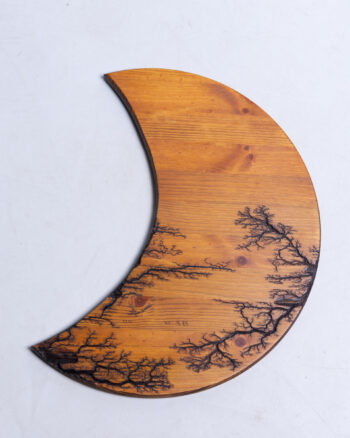 ‘Wooden Fractal Moon’ by The Lightning Shack