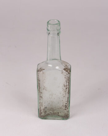 Vintage Green Glass Bottle, Antique Medicine/Spirit Bottle, Display Décor