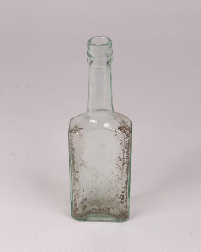 Vintage Green Glass Bottle, Antique Medicine/Spirit Bottle, Display Décor