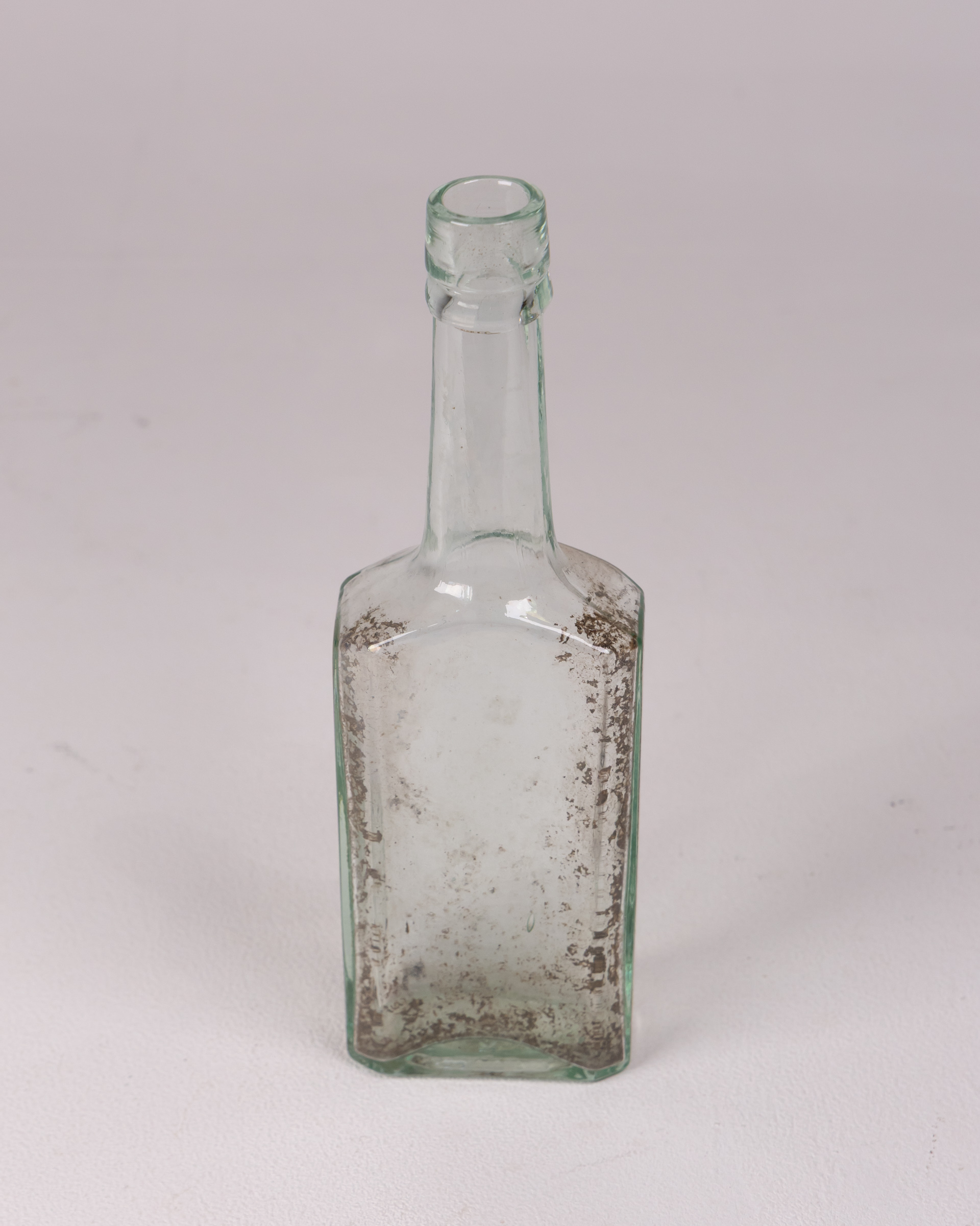Vintage Green Glass Bottle, Antique Medicine/Spirit Bottle, Display Décor