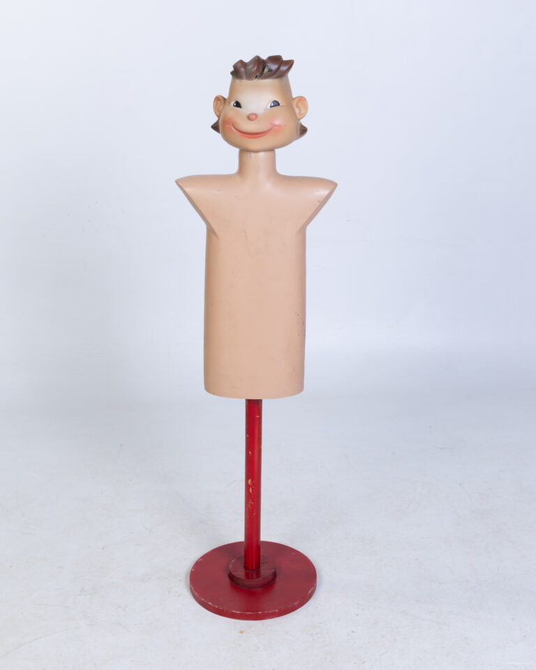 Vintage 'Bonna' Belgium Child's Mannequin Display Figure on Wood Base