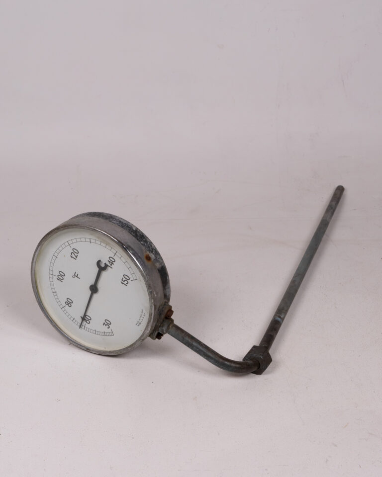 Vintage Industrial Thermometer Gauge - Made in England Scientific Decor