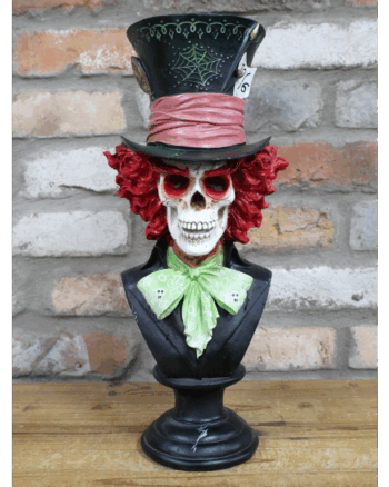 Mad Hatter Skeleton Bust
