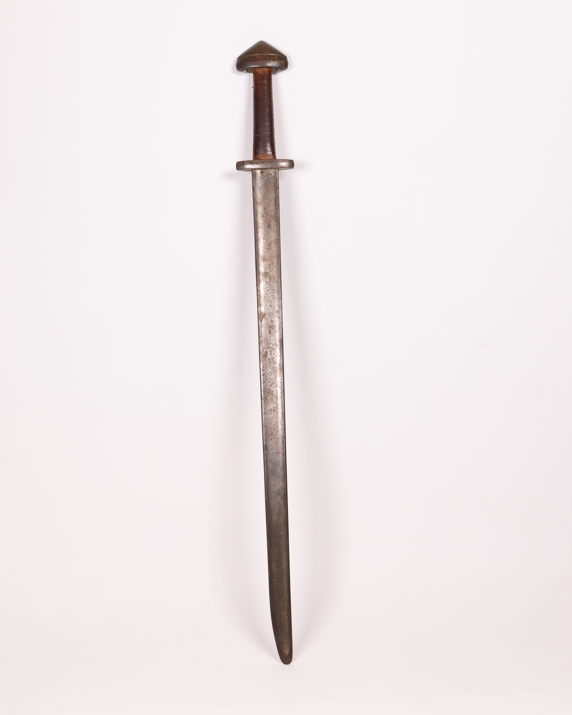 Movie Prop Viking Sword with Leather Grip,from Vikings Valhallah Steel Decorative Weapon