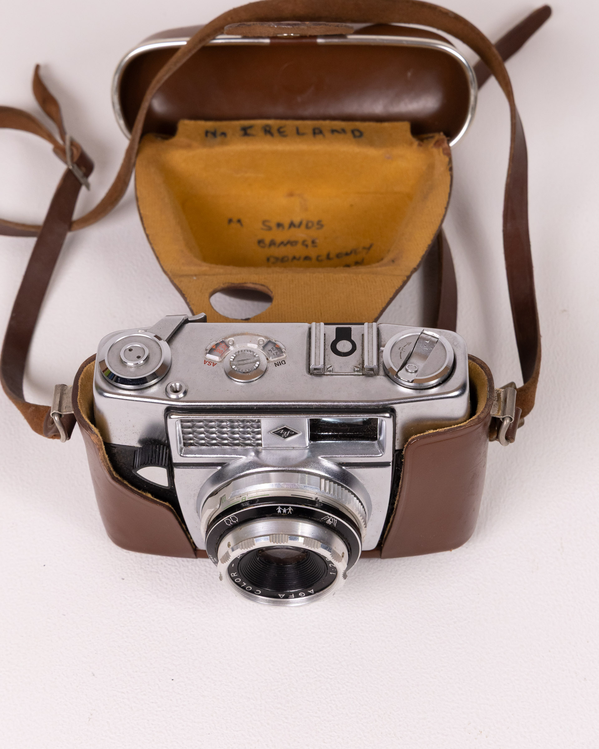 Vintage Agfa Color-Agnar Camera with Leather Case, German Made