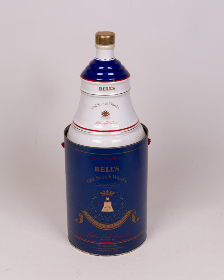Bell's Wade Porcelain Whisky Decanter with Original Tin
