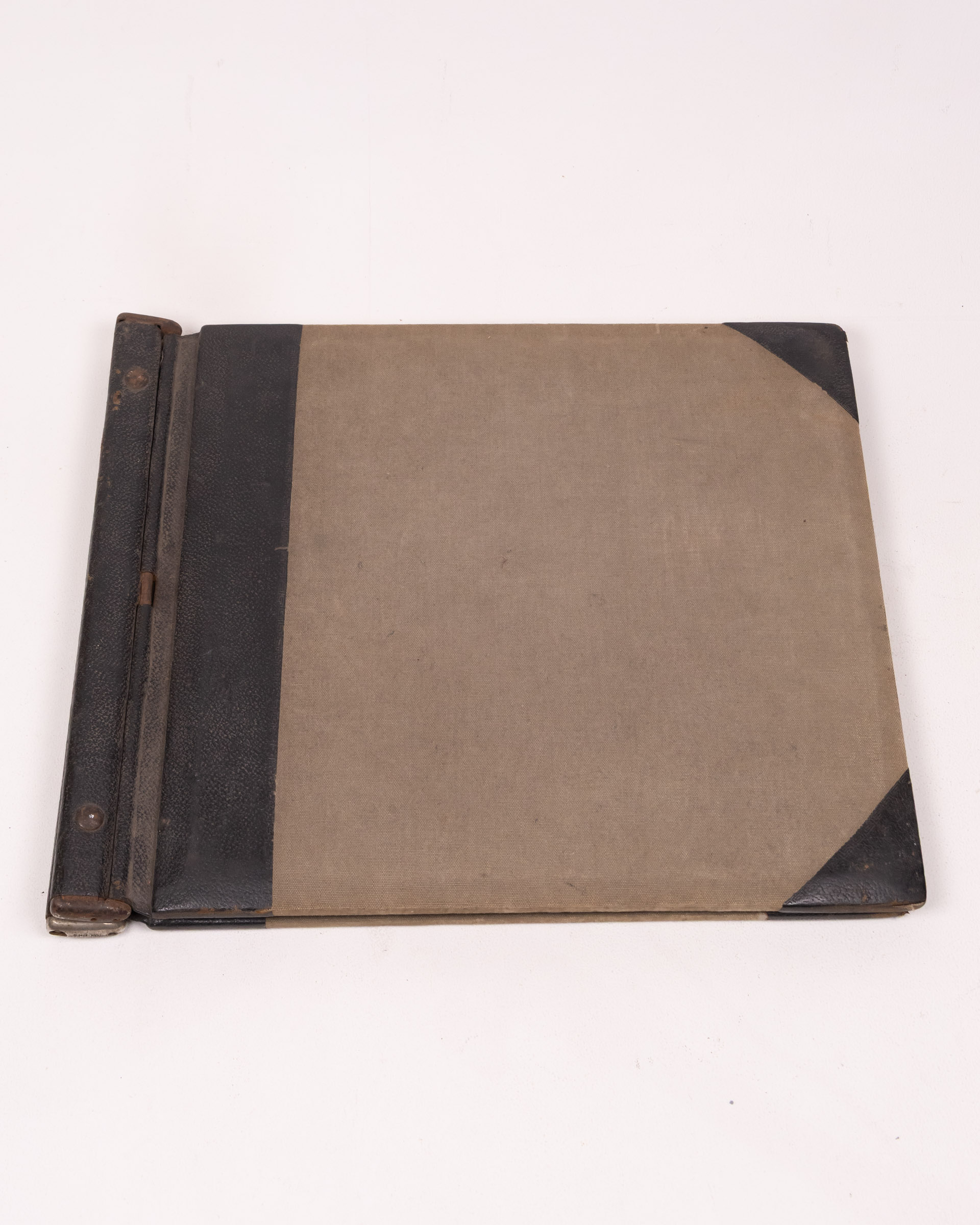 Vintage Ledger Book, James Moore Belfast, Canvas Cover, Accounting Pages