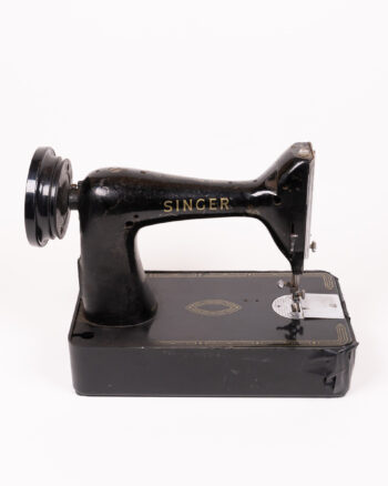Vintage Singer 99K Sewing Machine, Black & Gold Decor Piece
