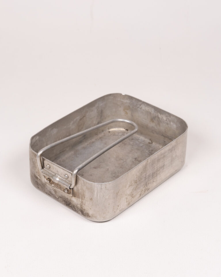 Vintage British Army Aluminium Mess Tin Rectangular Military Cookware