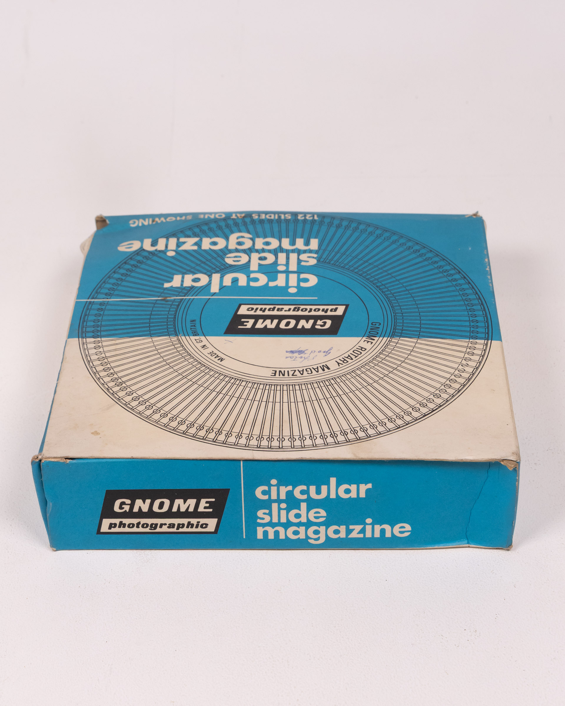 Vintage Gnome Photographic Circular Slide Magazine in Box – 122 Slides