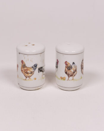 Ceramic Chicken and Egg Salt and Pepper Shakers Set, Kitchen Decor