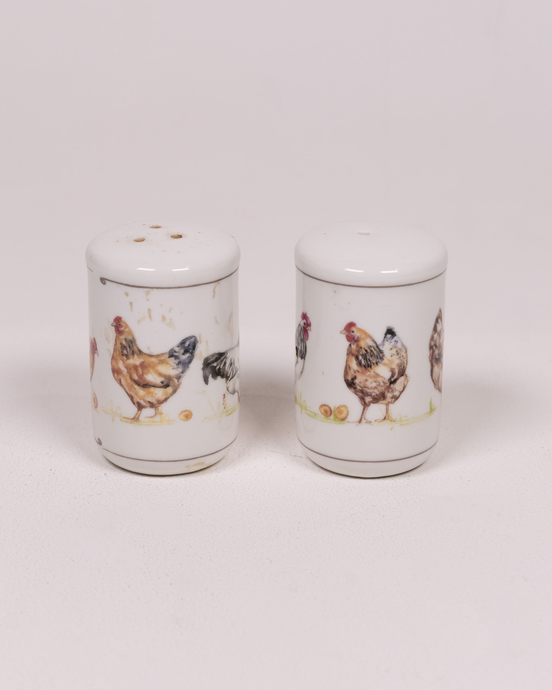 Ceramic Chicken and Egg Salt and Pepper Shakers Set, Kitchen Decor