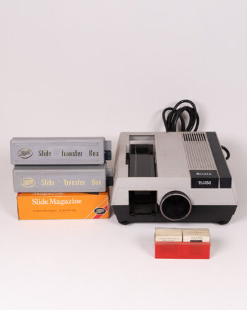 Vintage Boots Th125S Slide Projector Set w/ Slides & Transfer Boxes