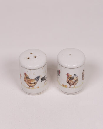 Ceramic Chicken and Egg Salt and Pepper Shakers Set, Kitchen Decor