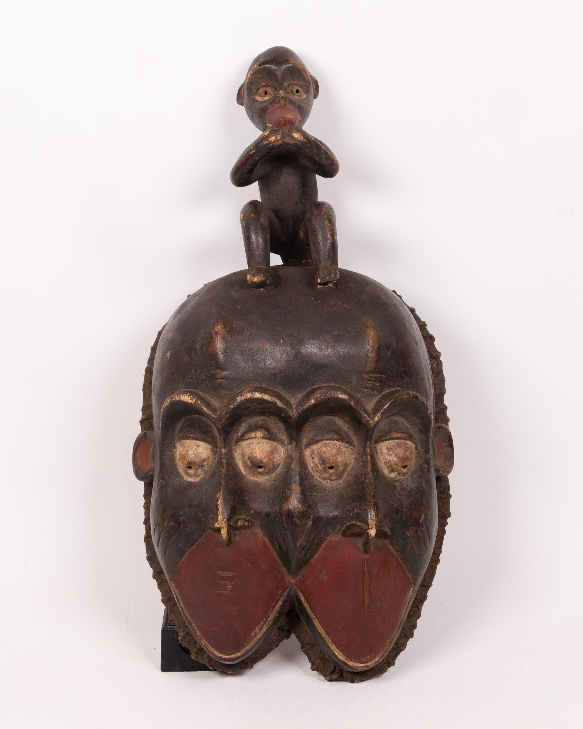 Mboulu Monkey Tribal African Mask from Cameroon