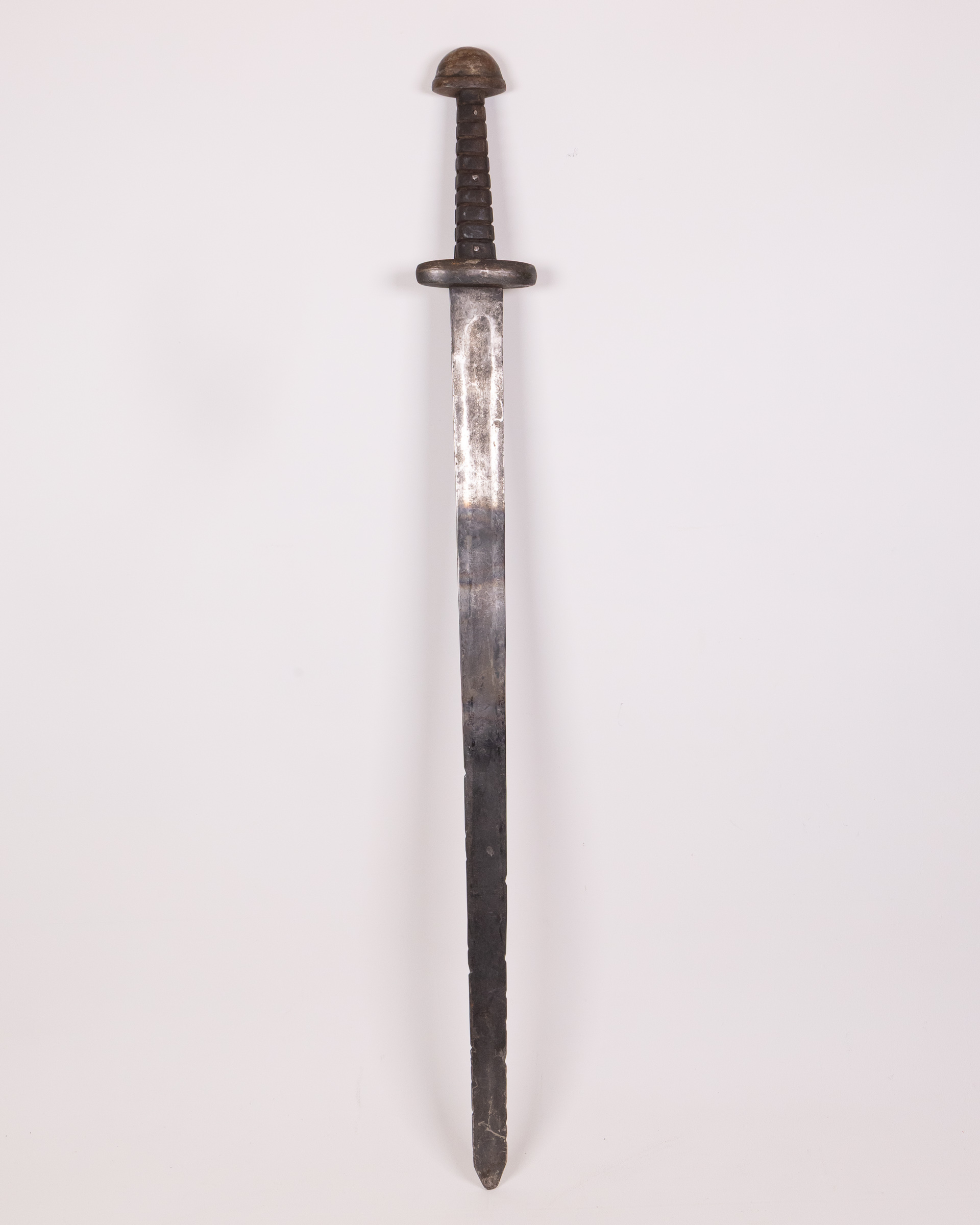 Vintage Metal Sword Movie prop from Vikings with Wood Handle