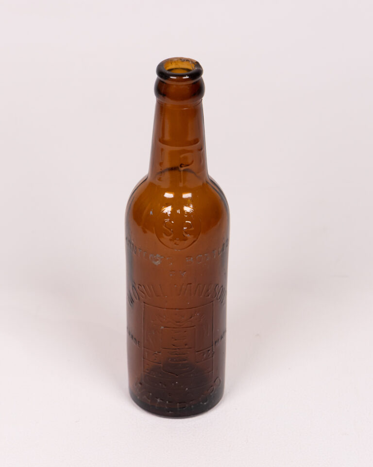 Vintage 'O'Sullivan & Sons' Brown Glass Collectable Bottle, Embossed Design