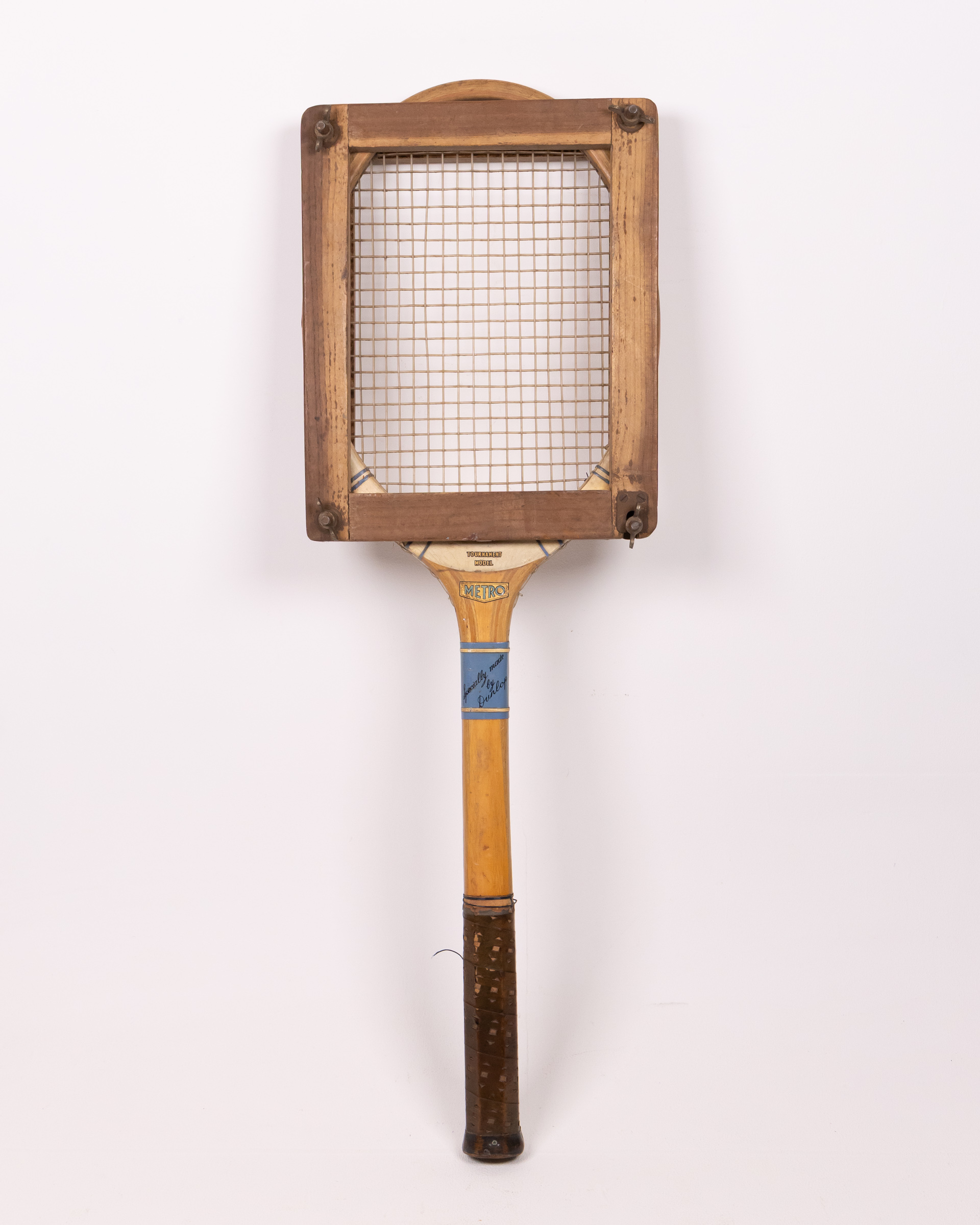Vintage Dunlop ‘Metro’ Wooden Squash Racket, Sports Memorabilia