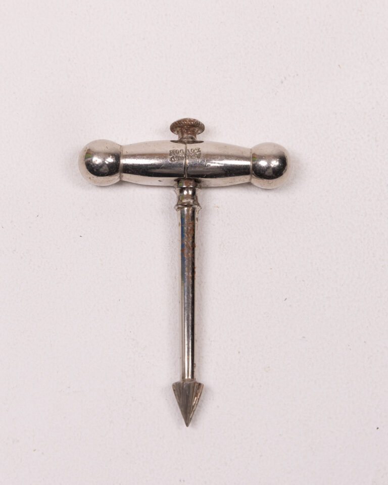 Vintage Chrome Trepan Tool with Maker's Marks