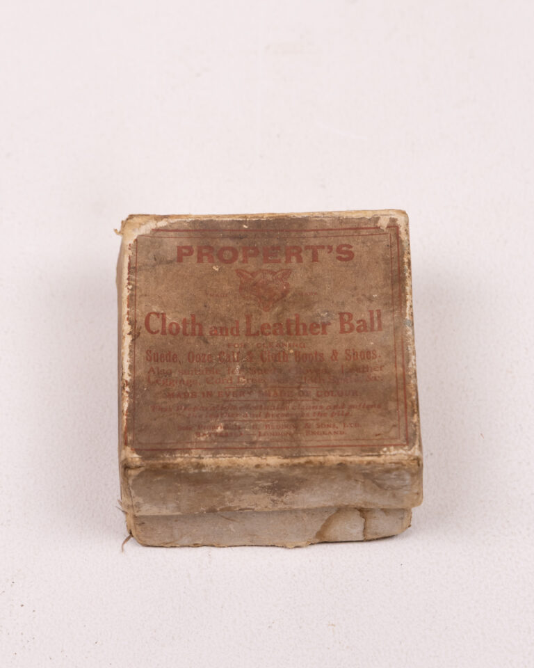 Vintage Propert's Cloth & Leather Ball with Original Box