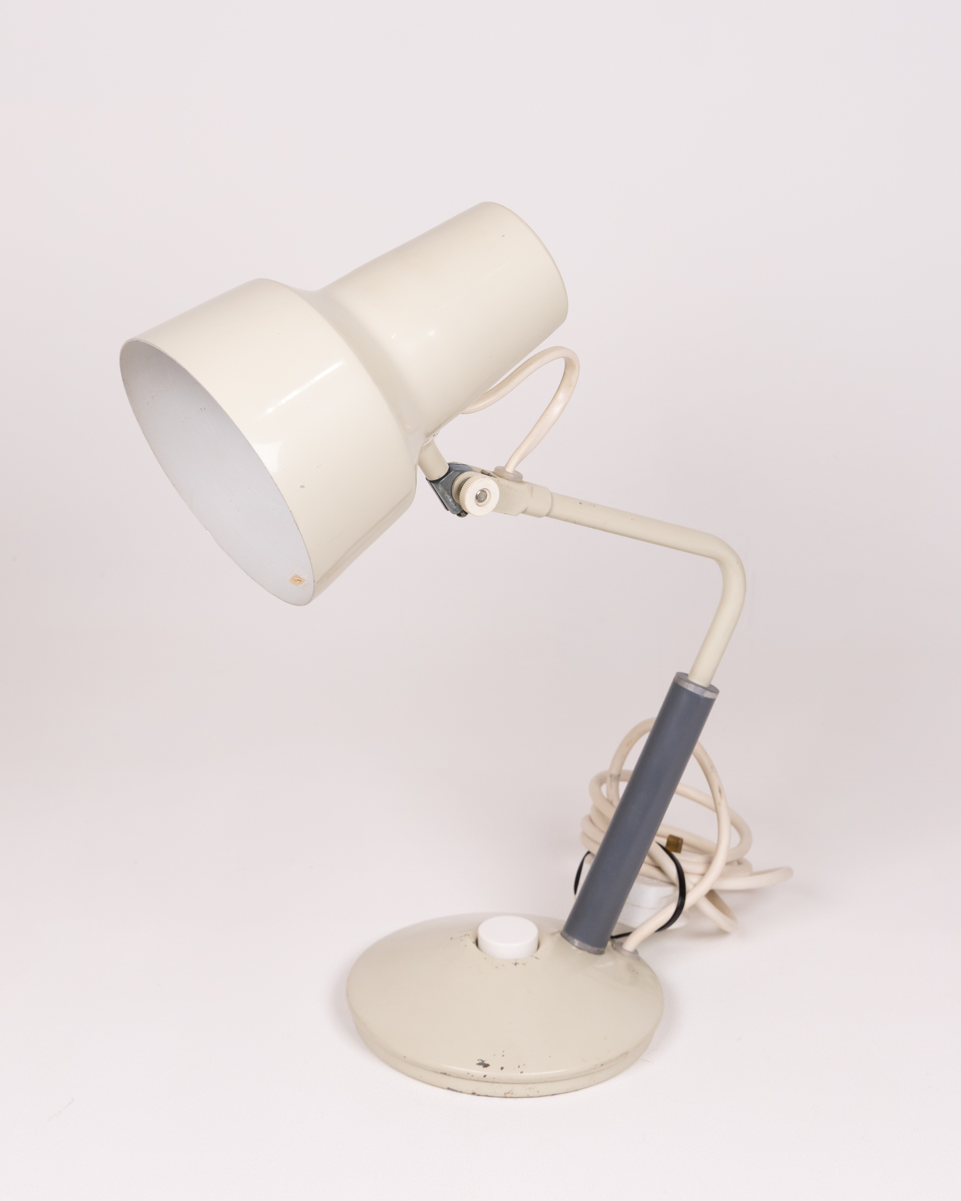 Cream Adjustable Metal Desk Lamp, Modern Style Lighting, Home Office Lamp