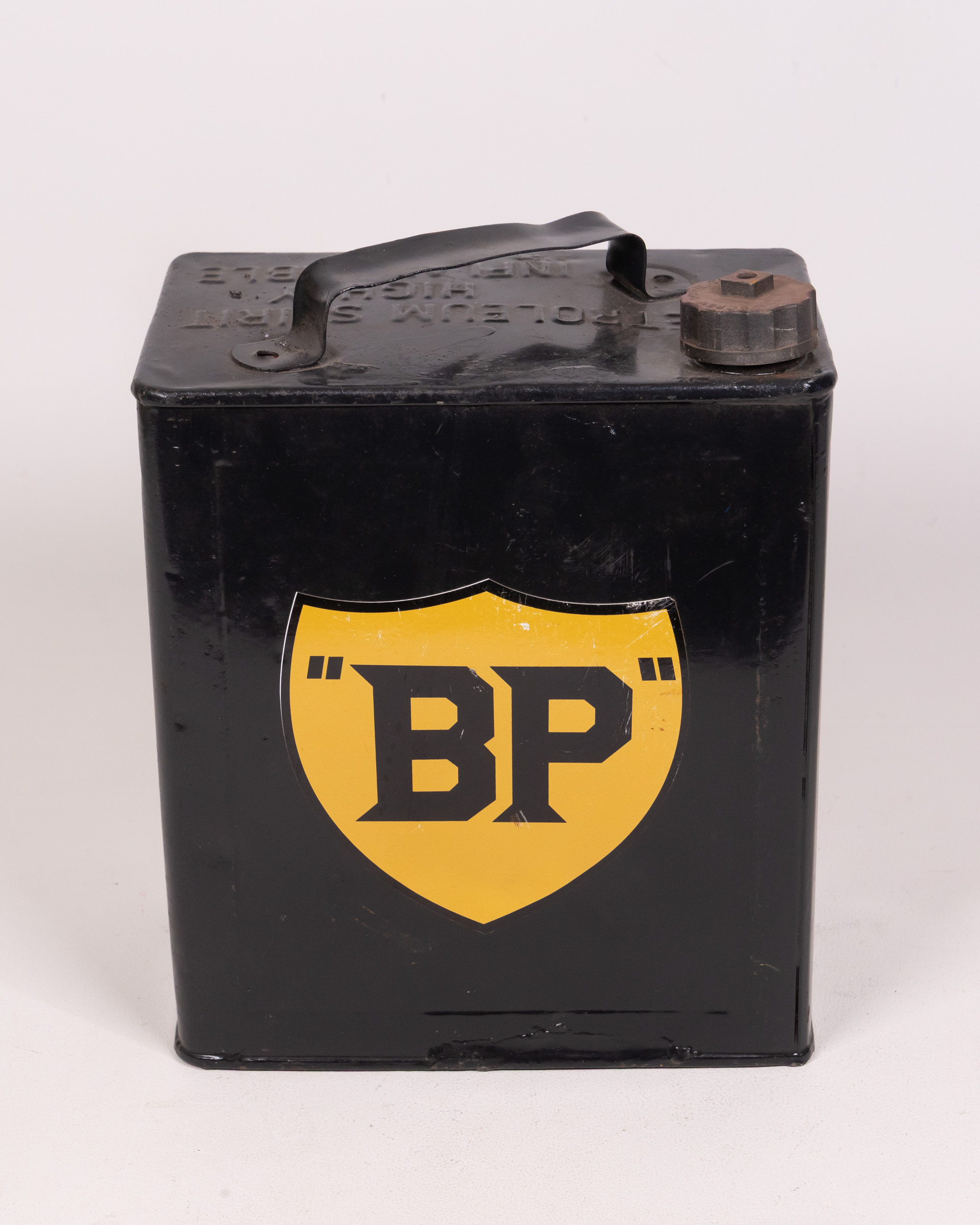 Vintage BP Metal Fuel Can with Logo
