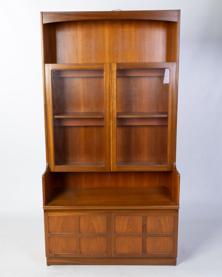 Nathan Teak Room Divider Cabinet, Mid-Century Display Storage Unit