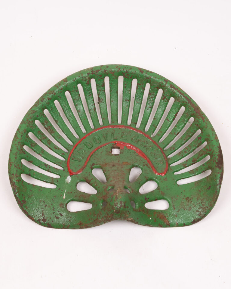 Vintage Cast Iron Tractor Seat - W.Doyle & Sons