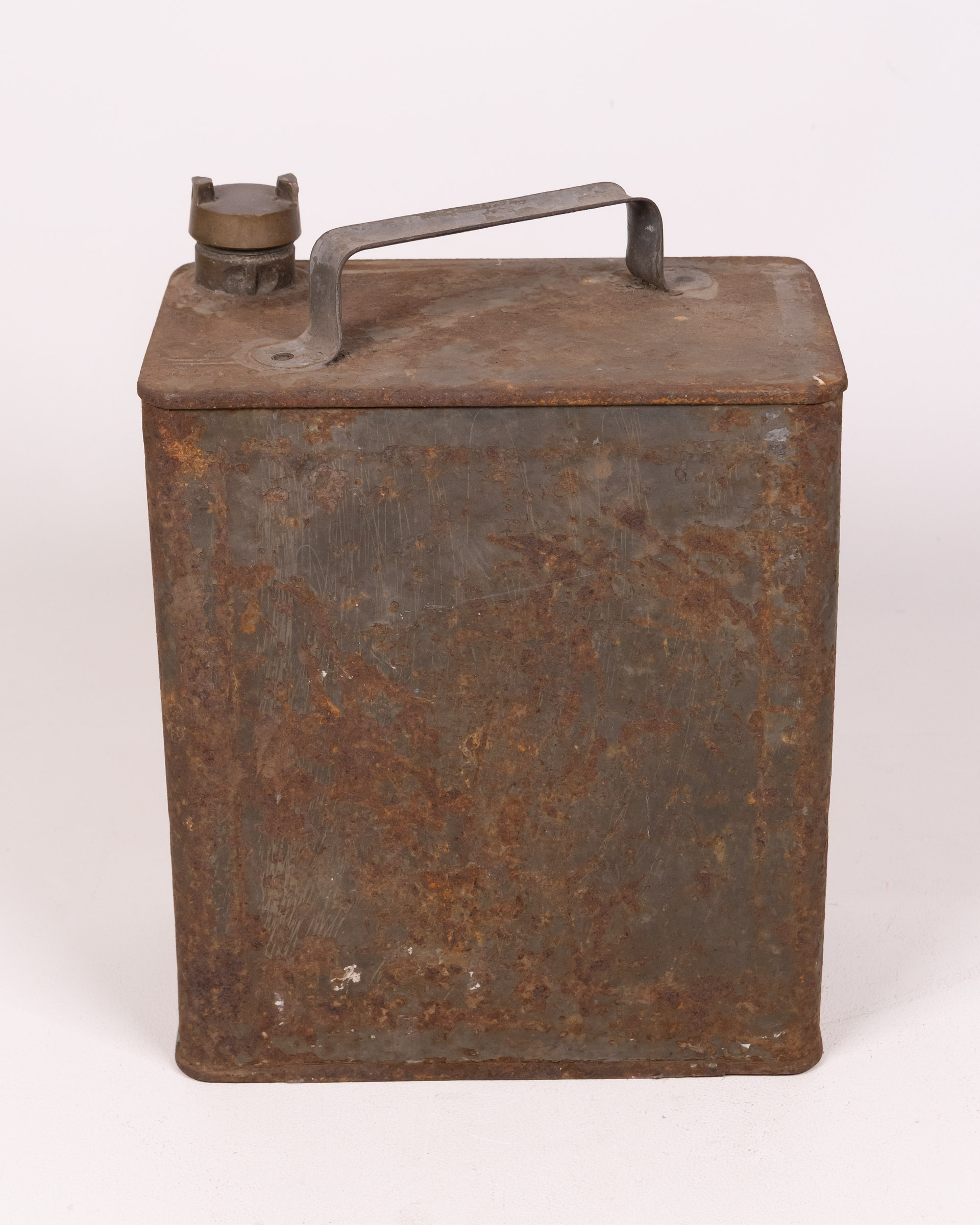 Vintage Esso Metal Fuel Can with Handle