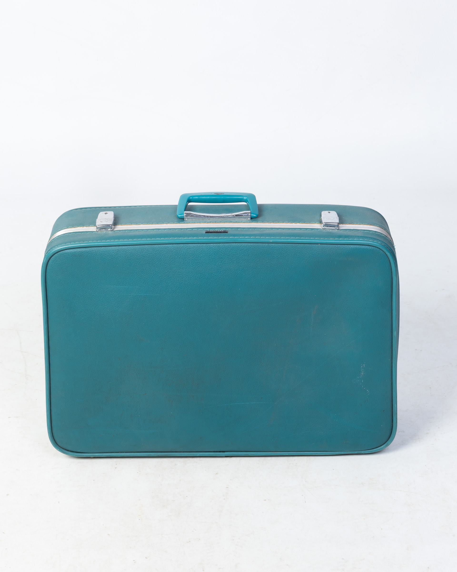 Vintage Antler Turquoise Suitcase, Retro Luggage
