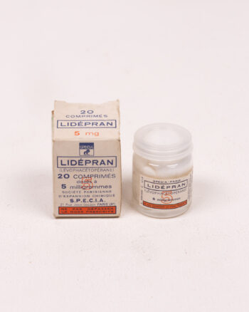 Vintage S.P.E.C.I.A Lidèpran Packaging with Box and Container