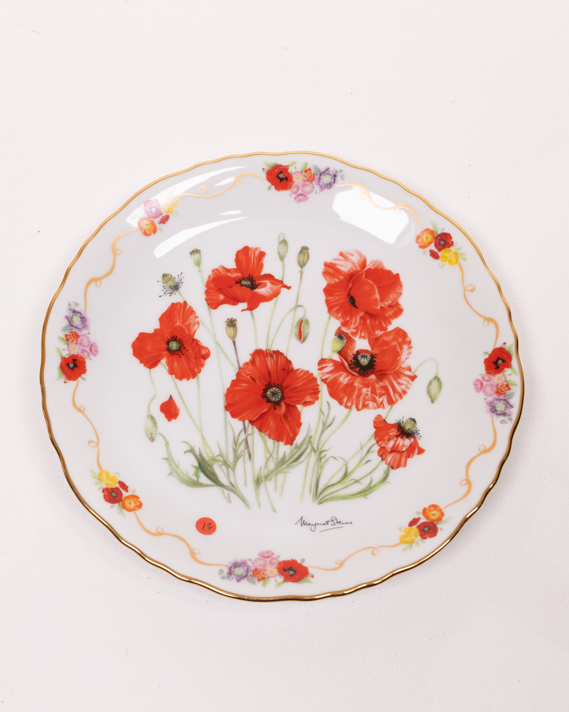 Margaret Stevens ‘Field Poppy’ Decorative Plate, Bradford Exchange