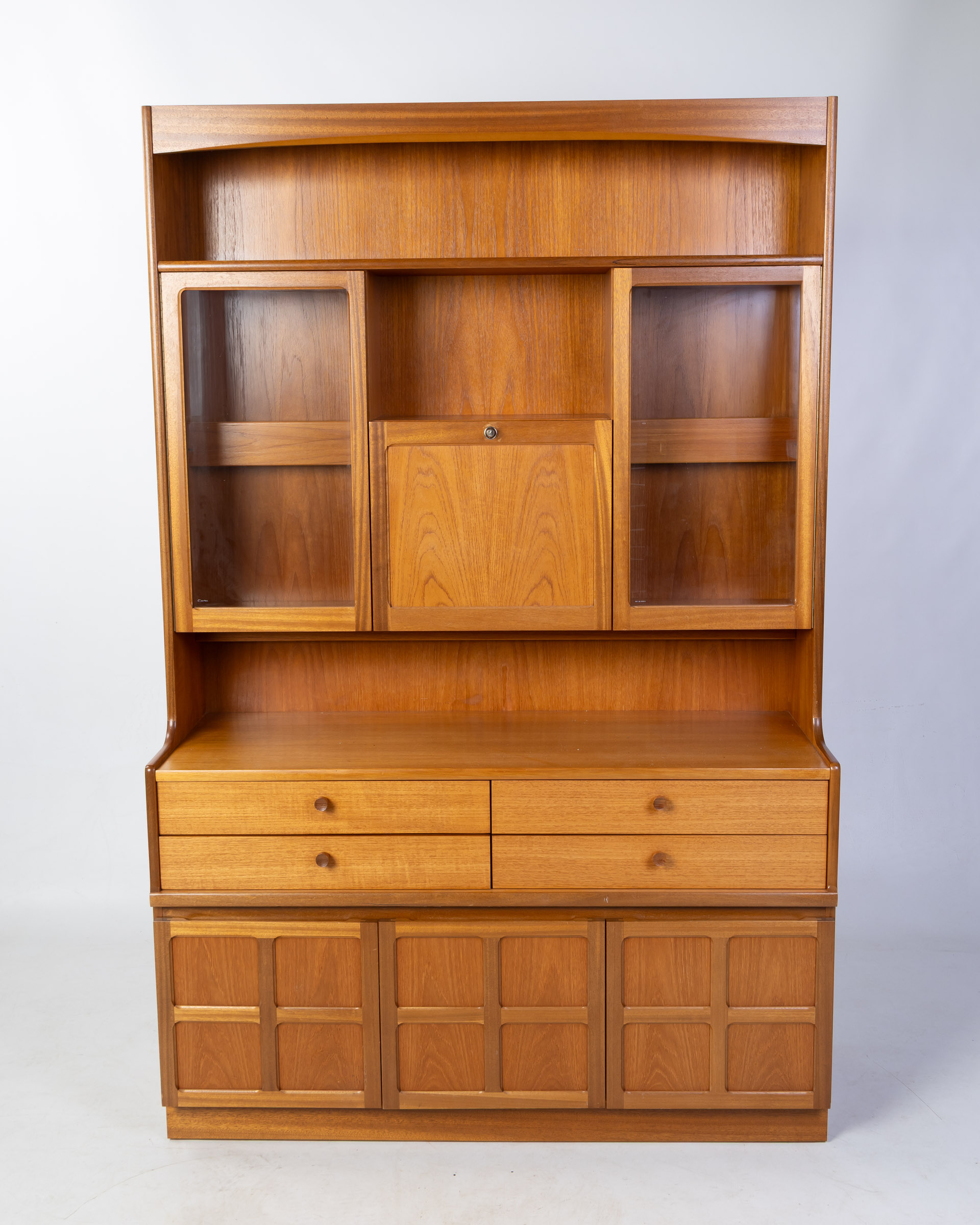 Vintage Nathan Mid-Century Teak Display Cabinet & Room Divider